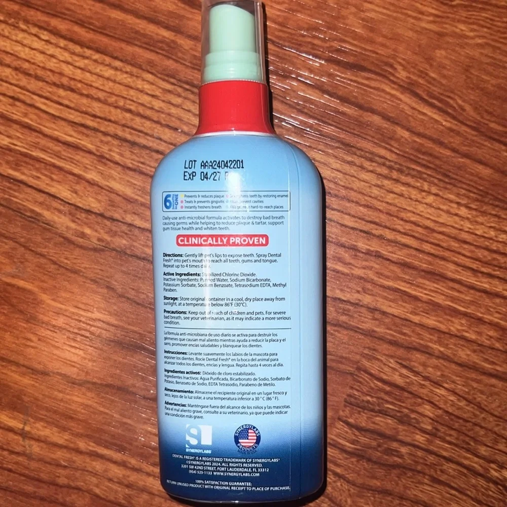 Dental Fresh Original Formula Pet Oral Spray